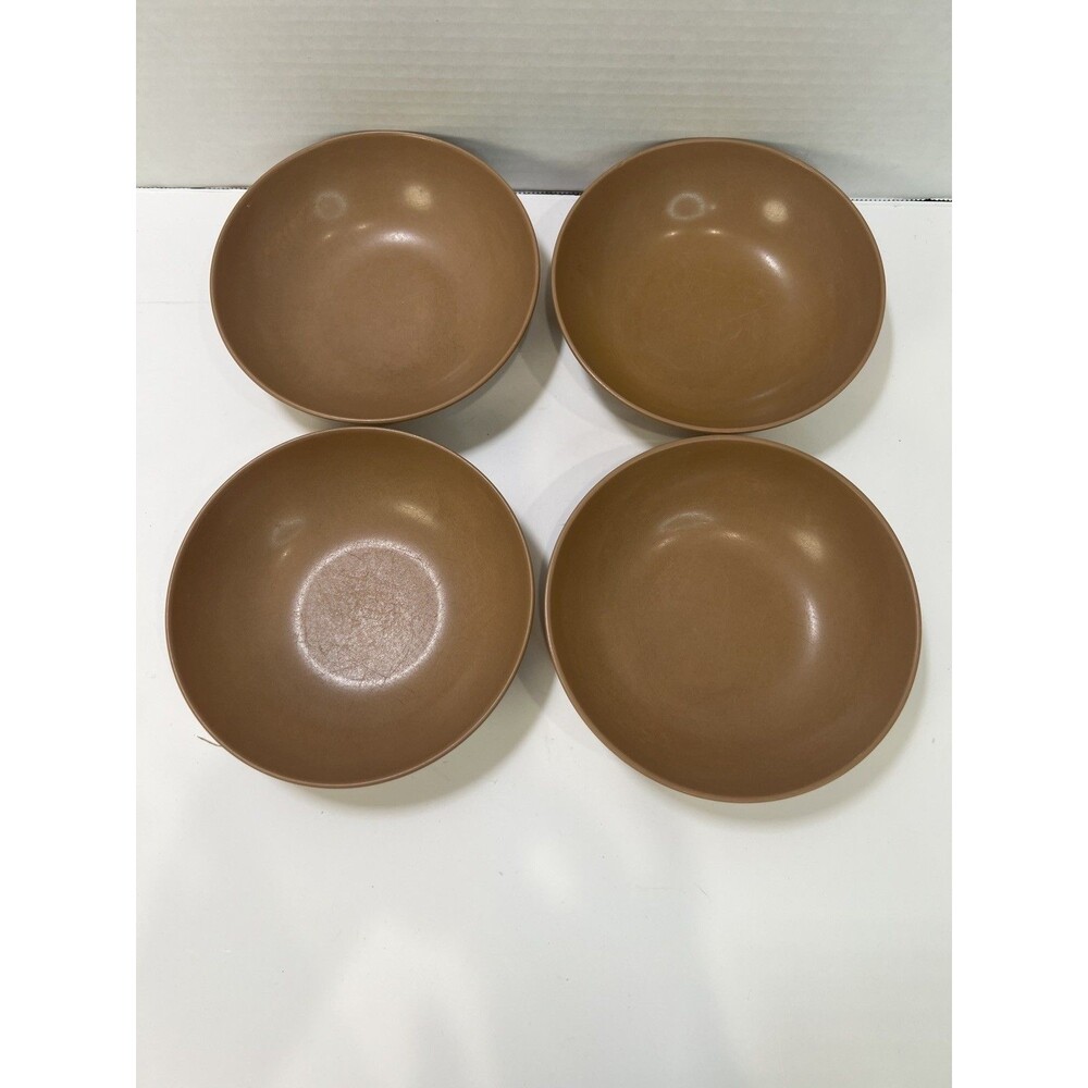 Texas Ware G20 Brown 5.5" Melamine Melmac Soup Bowl Vintage MCM retro dining